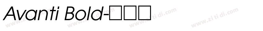 Avanti Bold字体转换